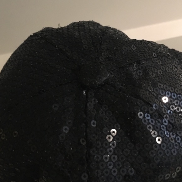 PINK FLORIDA MIAMI MARLINS black SEQUIN HAT - Picture 5 of 9